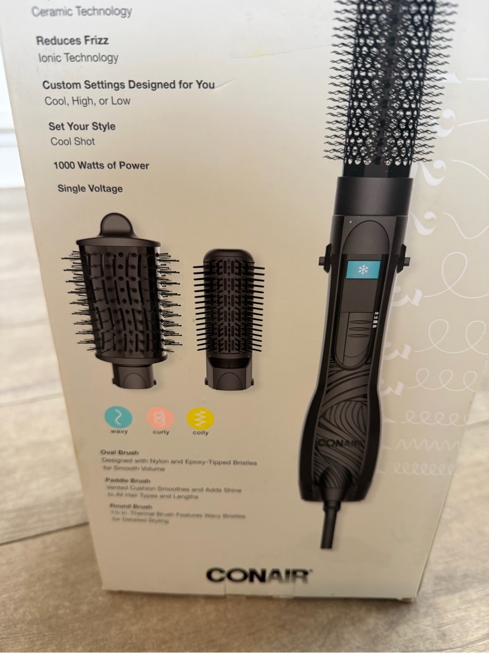 New Conair Curl Collective 3 in 1 Blowout Kit 3 Interchangeable Brush Attachment - Picture 10 of 11